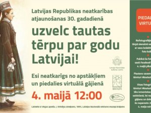 Aicina piedalīties virtuālajā gājienā tautas tērpos