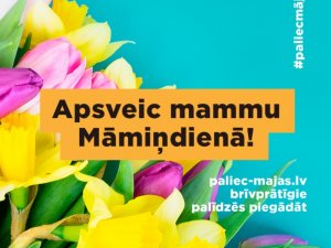 Piedāvā nosūtīt ziedus Māmiņdienā ar #paliecmājās brīvprātīgo kustības atbalstu
