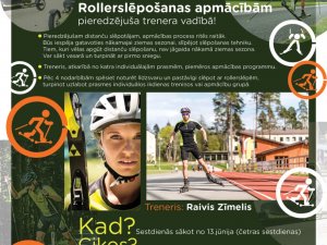 Aicina uz rollerslēpošanas nodarbībām Fischer Slēpošanas centrā