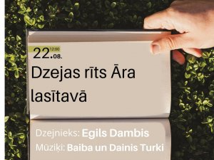 Āra lasītavā notiks dzejas rīts ar Egilu Dambi un grupu “Divas balsis”