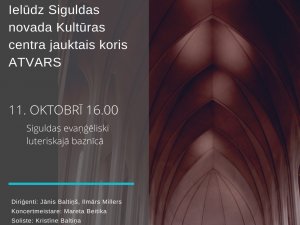 Aicina uz jauktā kora “Atvars” koncertu