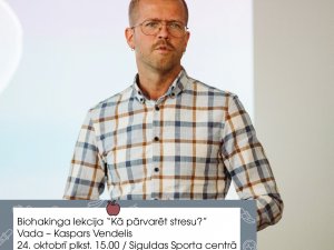 Veselības dienu laikā notiks biohakinga lekcija kopā ar Kasparu Vendeli