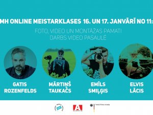 Iespēja jauniešiem pieteikties tiešsaistes bezmaksas foto un video meistarklasēm