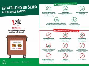 Novadniekus aicina šķirot bioloģiski noārdāmos atkritumus