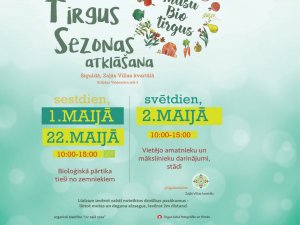Zaļās Villas kvartālā atsāksies “Mūsu Bio tirgus”