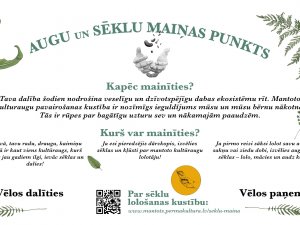 Siguldas novadā atvērti kultūraugu sēklu maiņas punkti