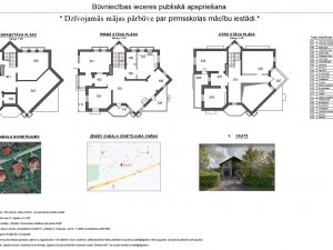 Norit publiskā apspriešana par dzīvojamās mājas pārbūvi par izglītības iestādi