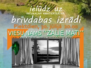 30. jūlijā notiks Inčukalna amatierteātra izrāde “Zaļie mati”