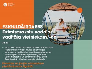 Darbs Dzimtsarakstu nodaļas vadītāja vietniekam/-cei