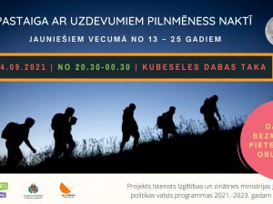 Jaunieši aicināti piedalīties neparastā pilnmēness pastaigā