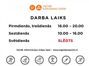 No 4. oktobra būs izmaiņas Fischer slēpošanas centra darba laikā