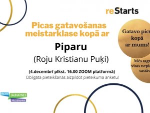 JIC “Mērķis” aicina jauniešus piedalīties picas cepšanas meistarklasē 