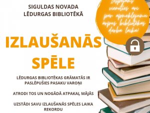 Lēdurgas bibliotēka aicina iedzīvotājus uz izlaušanās spēli