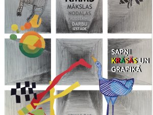 Krimuldas Tautas namā skatāma jauna izstāde “Sapņi krāsās un grafikā”