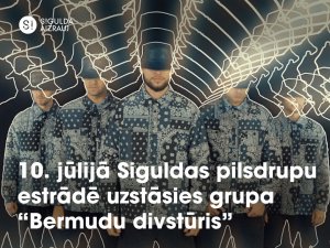 10. jūlijā Siguldas pilsdrupu estrādē uzstāsies grupa “Bermudu divstūris”