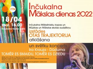 Izstādes “Otas trajektorija” atklāšana un Iras Kraujas-Dūdumas koncerts Inčukalnā
