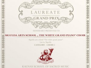 “Baltā flīģeļa koris” jauno izpildītāju konkursā iegūst Grand Prix