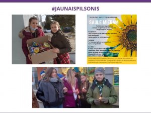 Siguldas Valsts ģimnāzijas 7.e klase organizē pasākumus Ukrainas atbalstam