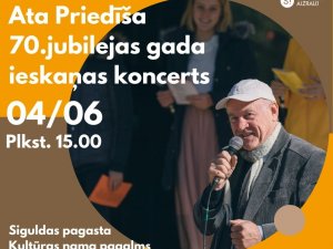 4. jūnijā notiks Ata Priedīša 70. jubilejas gada ieskaņas koncerts