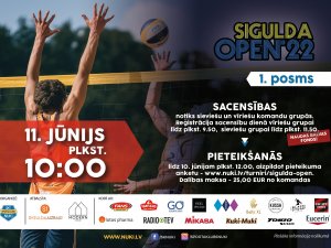 Gaujas pludmalē notiks pludmales volejbola sacensību 1. posms