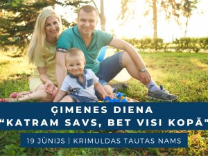 Aicina piedalīties ģimenes dienas pasākumā Krimuldas Tautas namā