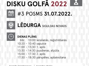 Svētdien Lēdurgā notiks Latvijas čempionāts disku golfā 