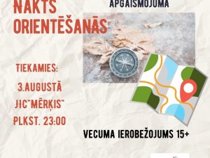 Aicina uz jauniešu nakts orientēšanos Siguldā