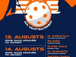 Iespēja reģistrēties sacensībām florbolā