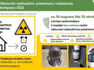 Uzsākta vēsturiski radioaktīvo priekšmetu nodošanas kampaņa
