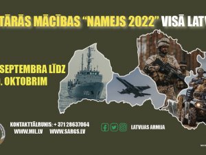Latvijā notiks militāro mācību “Namejs 2022” rudens posms