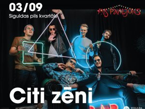 Siguldas pils paviljona koncertsezonu noslēgs atraktīvā grupa “Citi Zēni”
