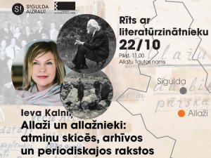 “Rīts ar literatūrzinātnieku” oktobrī aicina iepazīt Allažus un allažniekus