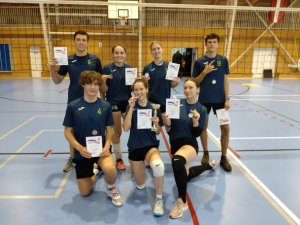 Novada 10.–12. klašu audzēkņi startē Latvijas skolu sacensībās volejbolā