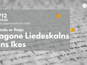Siguldas pagasta Kultūras namā viesosies Magone Liedskalns un Jans Ikes