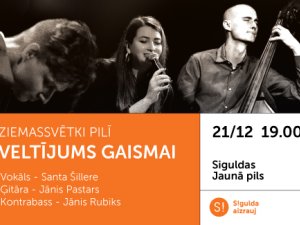 Siguldas Jaunajā pilī izskanēs koncerts “Ziemassvētki pilī – veltījums gaismai”