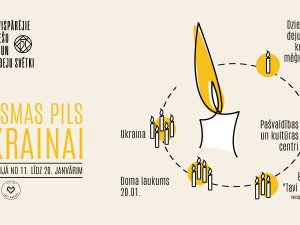 Iespēja ziedot sveces simboliskai Ukrainas gaismas pils tapšanai
