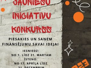 Izsludināta pieteikšanās jauniešu iniciatīvu projektu konkursam