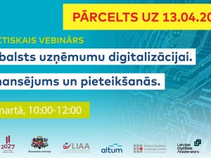 Komersanti aicināti piedalīties vebinārā par Atveseļošanas fonda atbalsta programmu