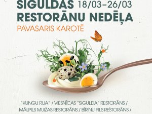 Siguldas novadā norisinās Pavasara Restorānu nedēļa