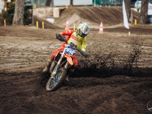 Siguldas motosportists Inguss Supe startē motokrosa sacensībās Liepājā