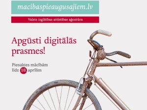 Par pieteikšanos mācībām pieaugušajiem digitālo prasmju programmās