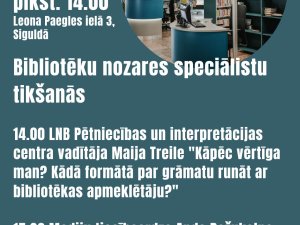 Siguldas novada bibliotēka aicina uz lekcijām