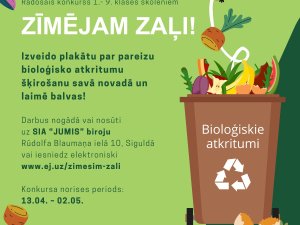 Siguldas novada skolēnus aicina piedalīties konkursā “Zīmēsim zaļi!”