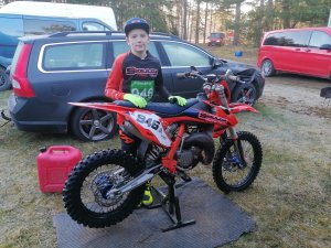 Motokluba “Sigulda Racing Team” pārstāvis startē motokrosā Jūrkalnē