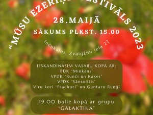 Aicina uz festivālu “Mūsu Ezeriņi” Inčukalnā