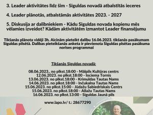 Biedrība “Lauku Attīstības Partnerība” aicina iedzīvotājus uz tikšanos