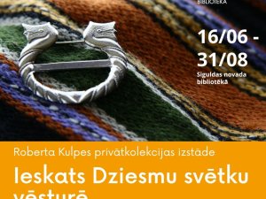 Izstāde “Ieskats Dziesmu svētku vēsturē” Siguldas novada bibliotēkā