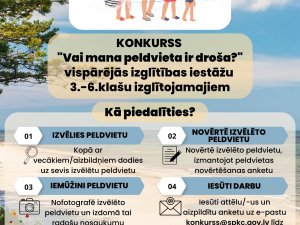 Izsludināts konkurss “Vai mana peldvieta ir droša?” 3.–6. klašu skolēniem