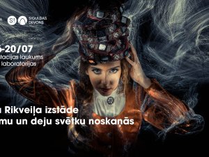 Tapusi Jurģa Rikveiļa izstāde Dziesmu un deju svētku noskaņās