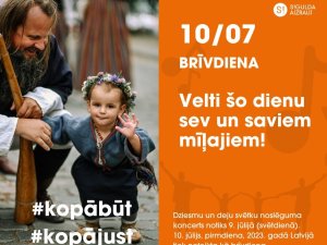 Pirmdiena, 10. jūlijs, būs brīvdiena